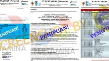 [PENIPUAN] Surat Panggilan Tes Calon Karyawan Pertamina